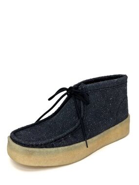 Clarks Wallabee Cup Chukka Boots Speckled Black Leather Men’s Size 9.5 New NWT